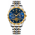 Aeterna Tempus - CylaLuxe Luxury Men's Automatic Watch Gold & Silver