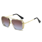 New Punk Style Metal Mesh Edge Retro Sunglasses