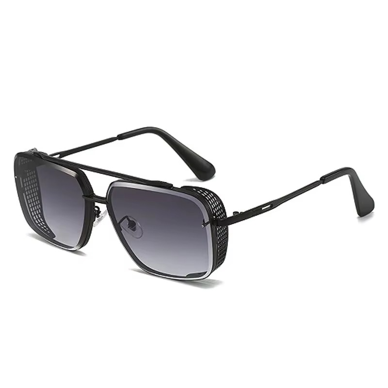 New Punk Style Metal Mesh Edge Retro Sunglasses