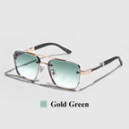 Luxury Shades UV400 Rectangle Pilot Sun Glasses for Men