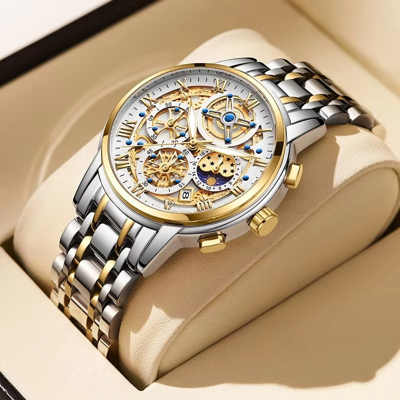 LIGE Watch - Waterproof Chronograph Wristwatch For Men