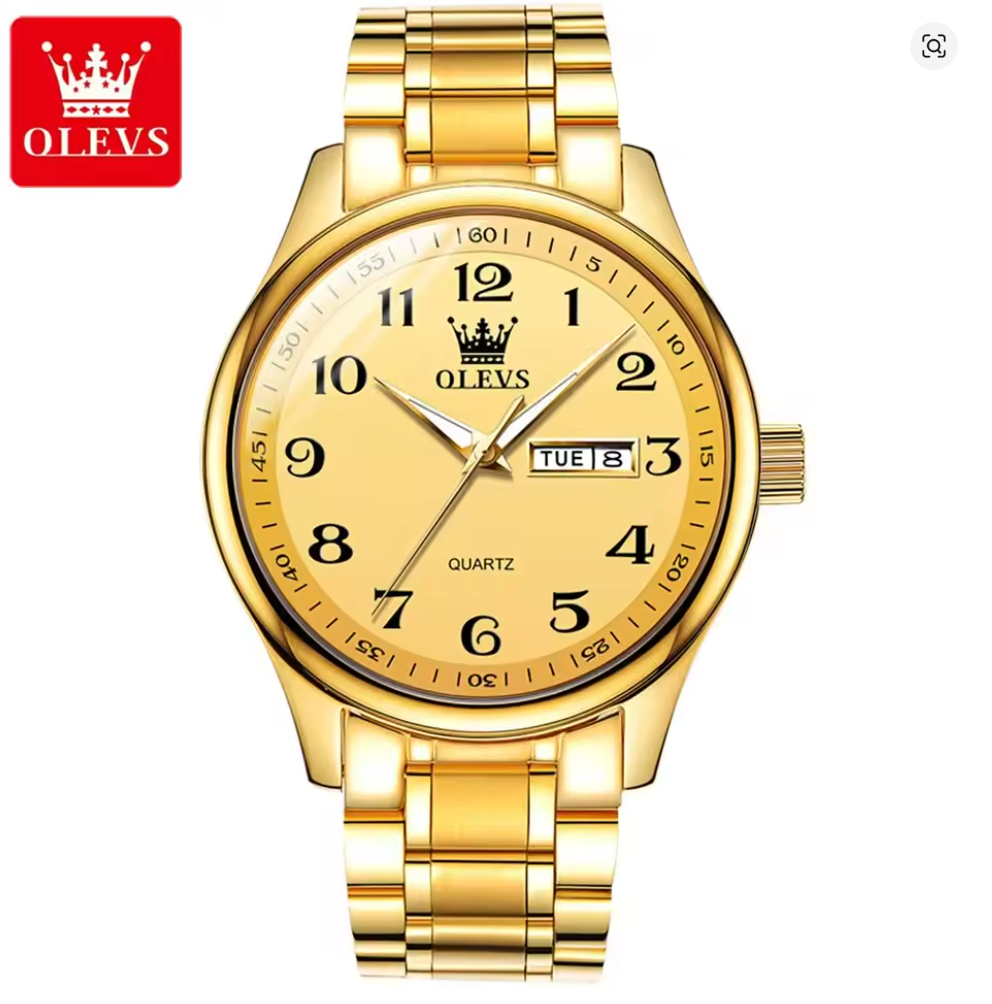 Crownline - Men's Luxury Watch with Stainless Steel Build, Date Display & Chronograph Features