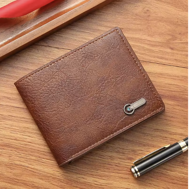 SleekGuard Slim Bifold - Ultra-Slim Bifold Faux Leather Men’s Credit & ID Wallet – Sleek Business Billfold Clutch with RFID-Safe Card Slots and Cash Compartment