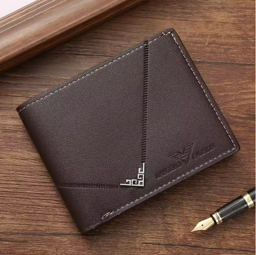 AeroClip Slim Series - Men’s Ultra-Slim Leather Bifold Wallet with Integrated Money Clip, RFID-Blocking Card & ID Slots