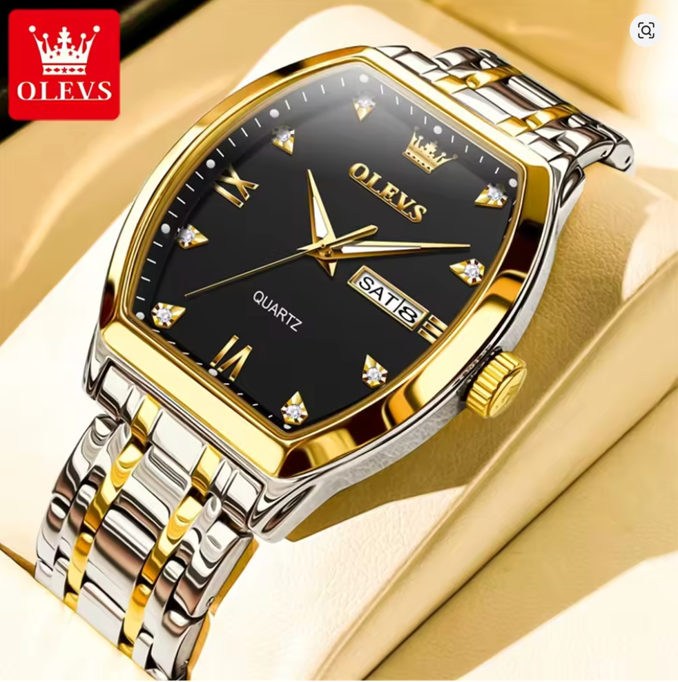 Aurelius - Men's Luxury Watch with Stainless Steel Build, Date Display & Chronograph Features