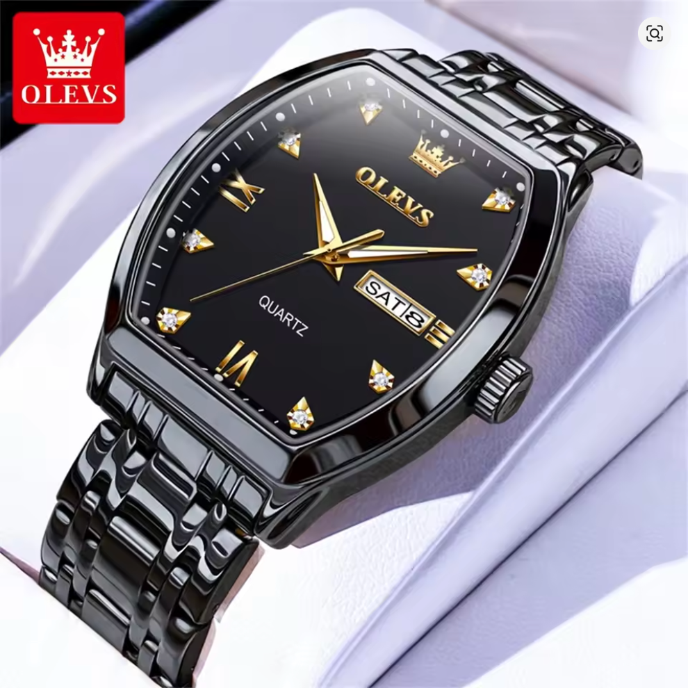 Aurelius - Men's Luxury Watch with Stainless Steel Build, Date Display & Chronograph Features