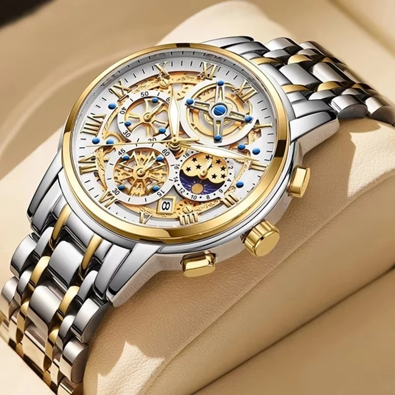 LIGE Watch - Waterproof Chronograph Wristwatch For Men