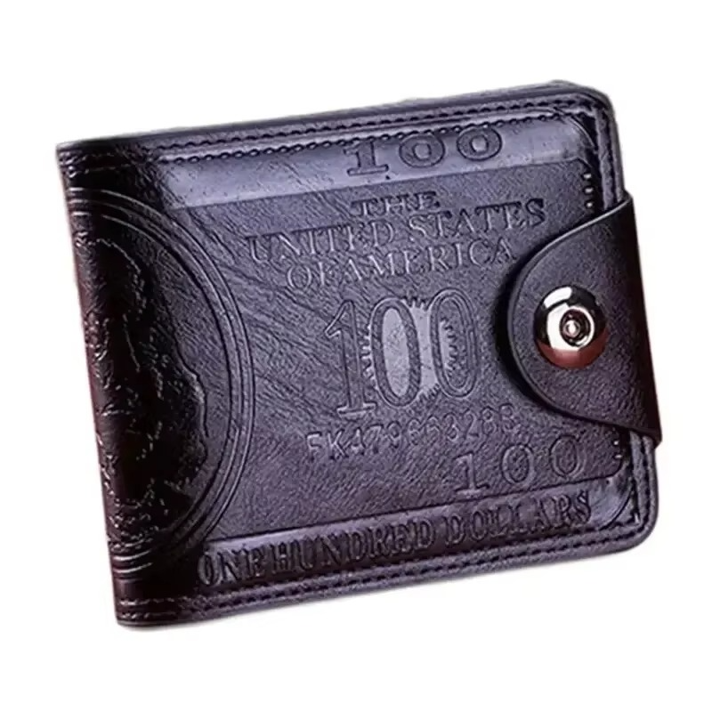 Men's Wallets With 100 US Dollar Pattern
