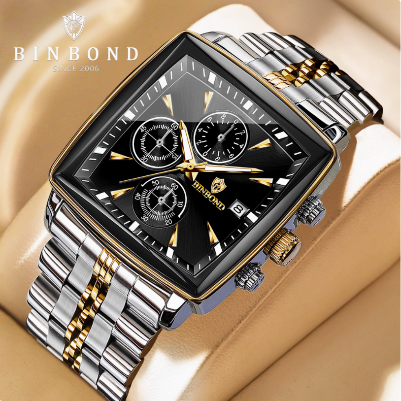 PrestigeChrono - CylaLuxe High-End Modern Watches for Men - Binbond Chronograph