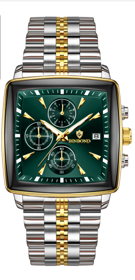 PrestigeChrono - CylaLuxe High-End Modern Watches for Men - Binbond Chronograph