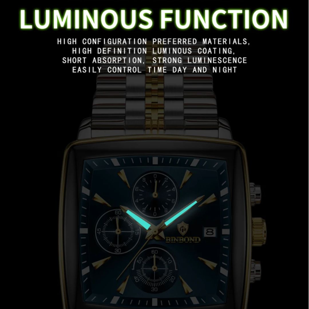 PrestigeChrono - CylaLuxe High-End Modern Watches for Men - Binbond Chronograph