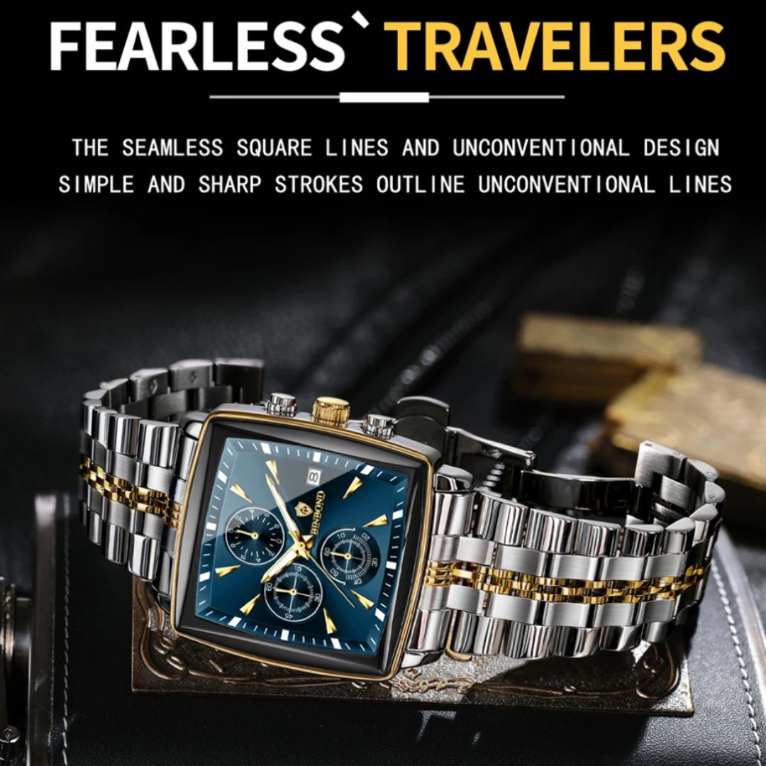 PrestigeChrono - CylaLuxe High-End Modern Watches for Men - Binbond Chronograph