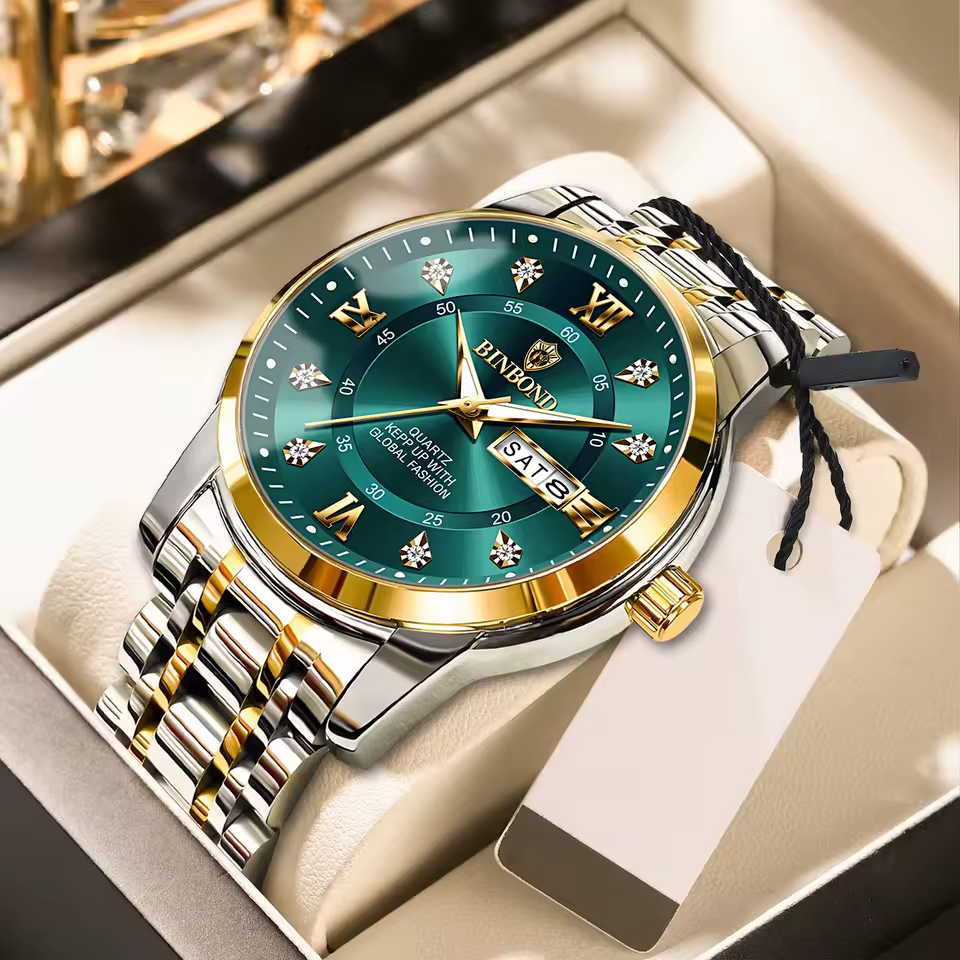 ApexSport Elite Diver - Men’s Luxury 3ATM Waterproof Quartz Date Watch