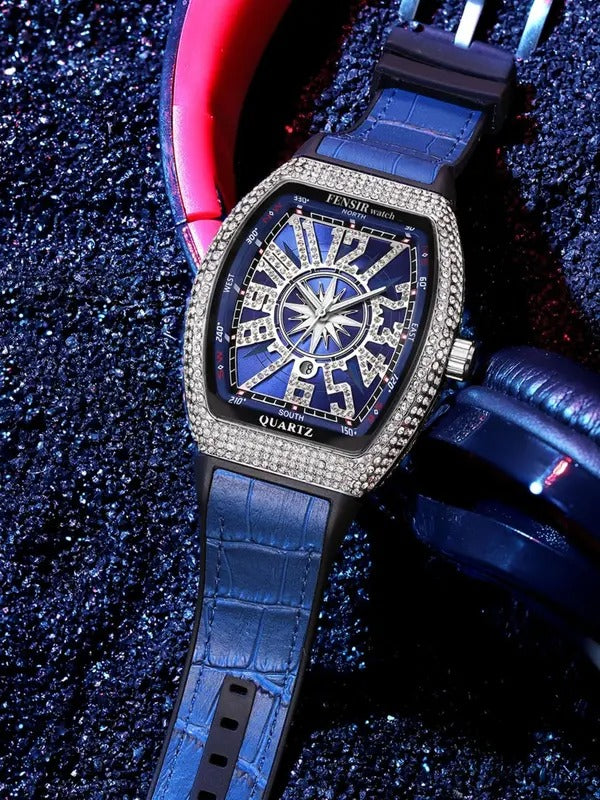 Luxury Rhinestone Decorated Quartz Watch