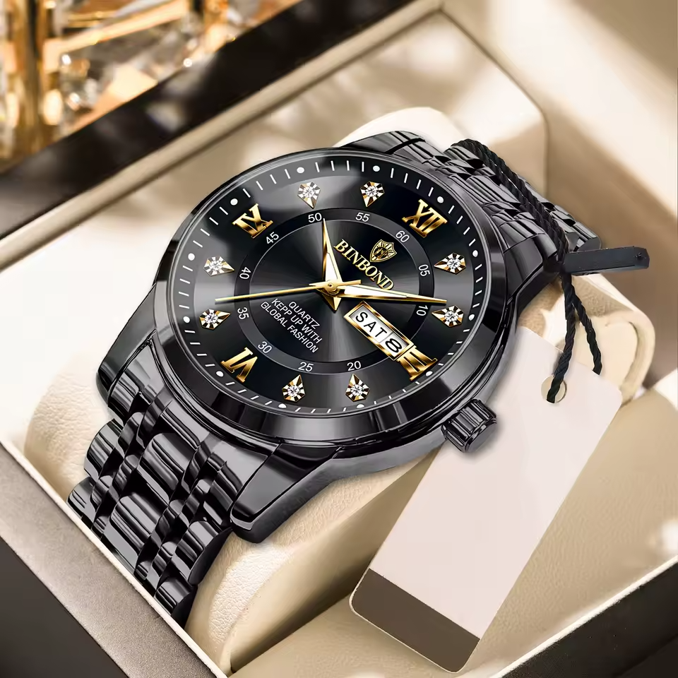 ApexSport Elite Diver - Men’s Luxury 3ATM Waterproof Quartz Date Watch