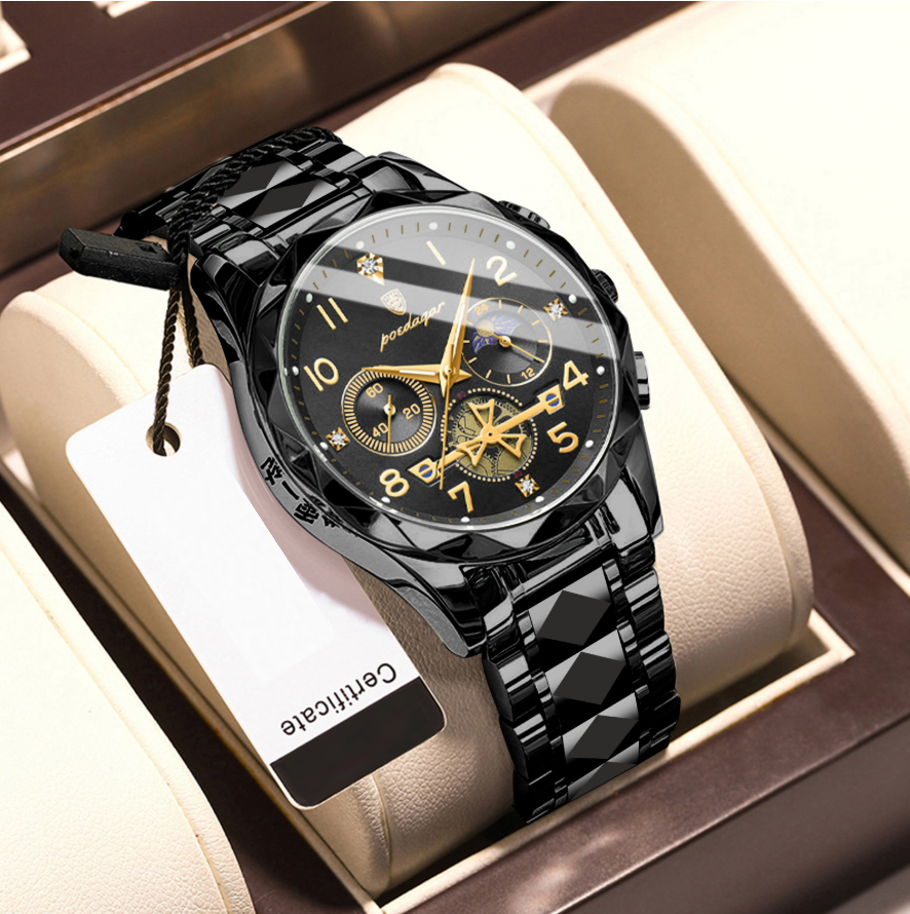 Aeterna Tempus - CylaLuxe Luxury Men's Automatic Watch Gold & Silver