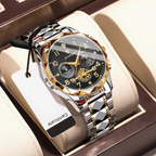Aeterna Tempus - CylaLuxe Luxury Men's Automatic Watch Gold & Silver