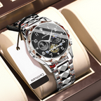 Aeterna Tempus - CylaLuxe Luxury Men's Automatic Watch Gold & Silver