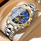 Aeterna Tempus - CylaLuxe Luxury Men's Automatic Watch Gold & Silver