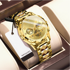 Aeterna Tempus - CylaLuxe Luxury Men's Automatic Watch Gold & Silver