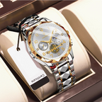 Aeterna Tempus - CylaLuxe Luxury Men's Automatic Watch Gold & Silver
